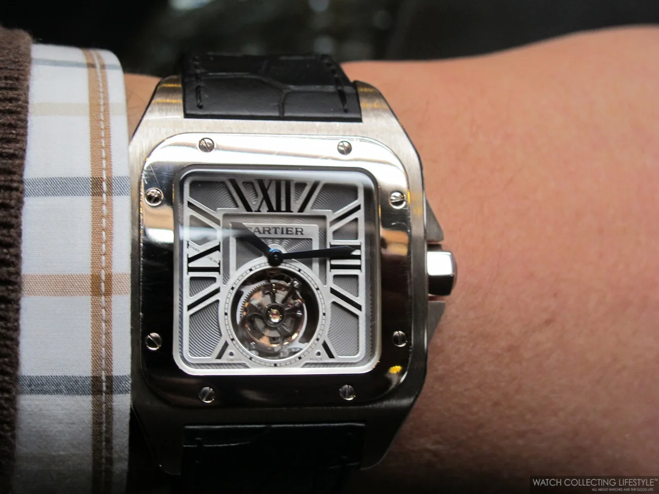 Cartier santos tourbillon best sale